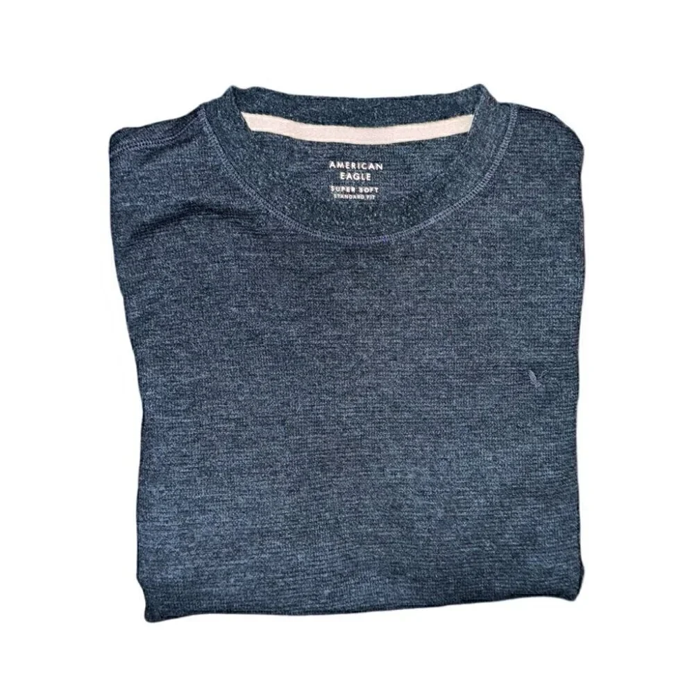 American Eagle (AE) Long-Sleeve Crew Neck Pullover - Picture 3 of 4